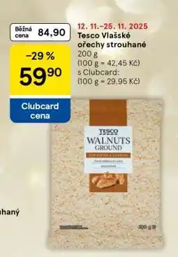 Tesco Tesco Vlašské ořechy strouhané nabídka