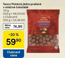 Tesco Tesco Pistácie jádra pražená v mléčné čokoládě nabídka
