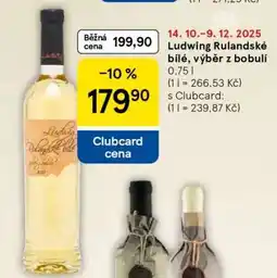 Tesco Ludwing Rulandské bílé, výběr z bobulí nabídka