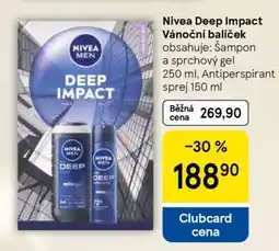 Tesco Nivea Deep Impact Vánoční balíček nabídka