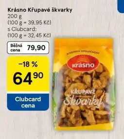 Tesco Krásno Křupavé škvarky nabídka
