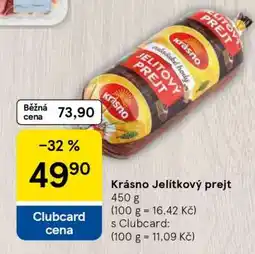 Tesco Krásno Jelítkový prejt nabídka
