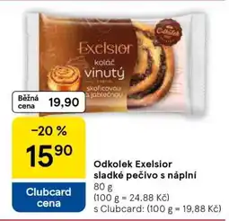 Tesco Odkolek Exelsior sladké pečivo s náplní nabídka