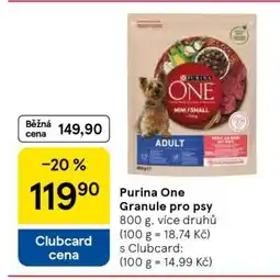 Tesco PURINA ONE Granule pro psy nabídka