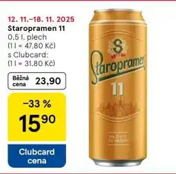Tesco Staropramen 11 nabídka