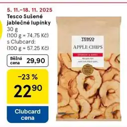 Tesco Tesco Sušené jablečné lupínky nabídka