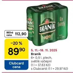 Tesco Braník nabídka