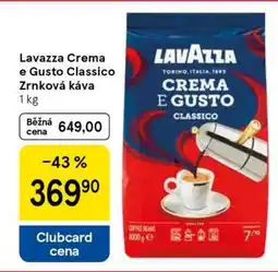 Tesco LAVAZZA CREMA E GUSTO CLASSICO zrnková káva nabídka