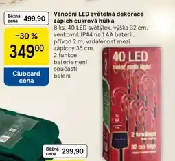 Tesco Vánoční LED světelná dekorace zápich cukrová hůlka nabídka