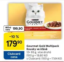 Tesco Gourmet Gold Multipack Kousky ve šťávě nabídka