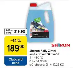 Tesco Sheron Rally Zimní směs do ostřikovačů nabídka