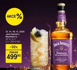 Tesco JACK DANIEL'S BLACKBERRY nabídka