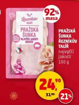 Penny Market PRAŽSKÁ ŠUNKA ŘEZNÍKŮV TALÍŘ nabídka