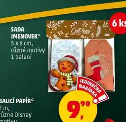 Penny Market Sada jmenovek nabídka