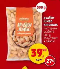 Penny Market ARAŠÍDY JUMBO NATURALIA nabídka