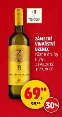 Penny Market Zámecké vinařství Bzenec nabídka
