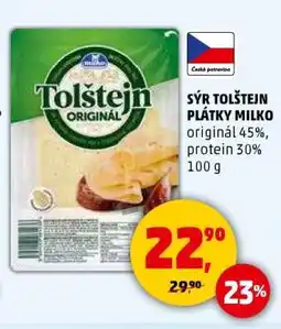 Penny Market Sýr Tolštejn plátky Milko nabídka