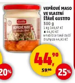 Penny Market Vepřové maso ve vlastní šťávě Gustito nabídka