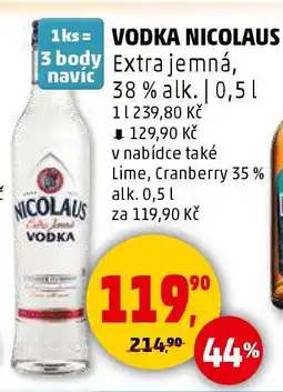 Penny Market VODKA NICOLAUS nabídka