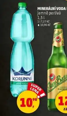 Penny Market MINERÁLNÍ VODA KORUNNÍ jemně perlivá nabídka