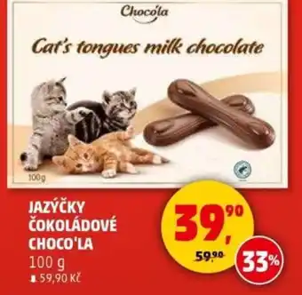 Penny Market Jazýčky čokoládové choco'la nabídka