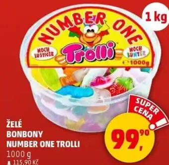 Penny Market Želé bonbony number one trolli nabídka