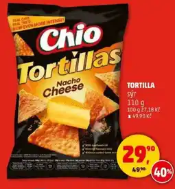 Penny Market Chio Tortilla sýr nabídka