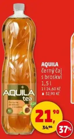 Penny Market Aquila černý čaj s broskví nabídka