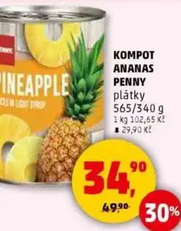 Penny Market Kompot ananas penny plátky nabídka