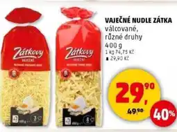 Penny Market Vaječné nudle zátka válcované nabídka