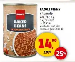 Penny Market Fazole penny v tomatě nabídka