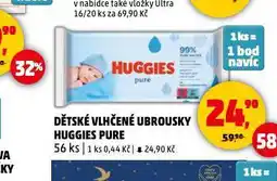 Penny Market Huggies dětské vlhčené ubrousky nabídka