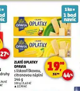 Penny Market Opavia zlaté oplatky nabídka