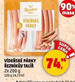 Penny Market Vídeňské párky nabídka