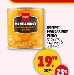 Penny Market Kompot mandarinky nabídka