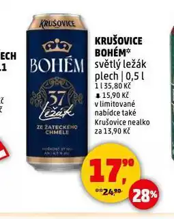 Penny Market Pivo krušovice bohém nabídka