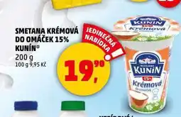 Penny Market Kunín smetana krémová do omáček nabídka
