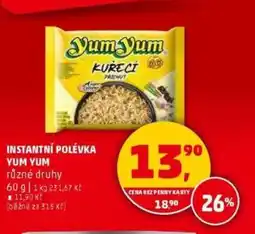 Penny Market Instantní polévka yum yum nabídka