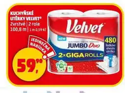 Penny Market Velvet kuchyňské utěrky nabídka