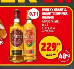 Penny Market Whisky grant's summer orange nabídka