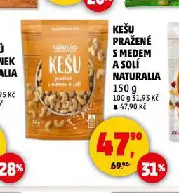 Penny Market Kešu pražené s medem a solí nabídka