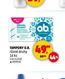 Penny Market O.b. tampony nabídka