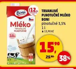 Penny Market Trvanlivé plnotučné mléko nabídka