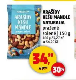 Penny Market Arašídy, kešu a mandle nabídka