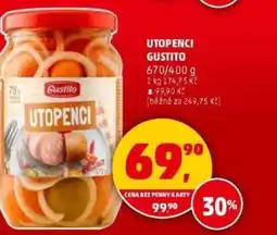 Penny Market Utopenci gustito nabídka