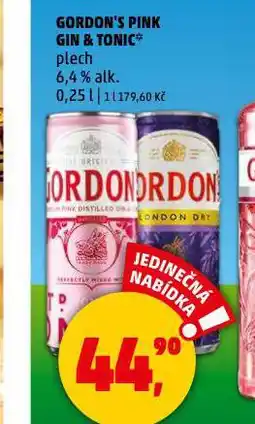 Penny Market Gordon's gin & tonic nabídka