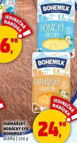 Penny Market Farmářský, horácký sýr bohemilk plátky nabídka