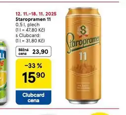 Tesco Pivo staropramen 11 nabídka