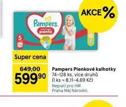 Tesco Pampers dětské plenky nabídka