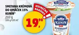 Penny Market Smetana krémová do omáček 15% kunín nabídka